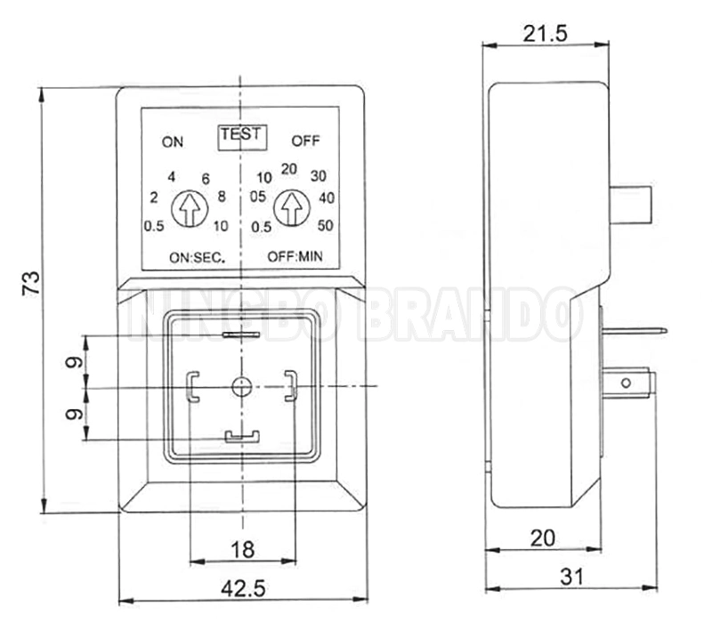 Solenoid Valve Digital Cyclic Timer For Air Compressor Auto Drain Valve And Water Solenoid Valve