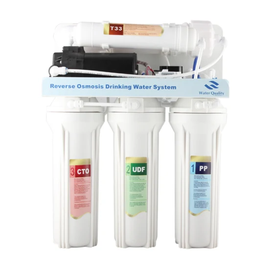 Montaggio rapido del filtro purificatore d'acqua RO a membrana PP Udf UF T33 a flusso diretto